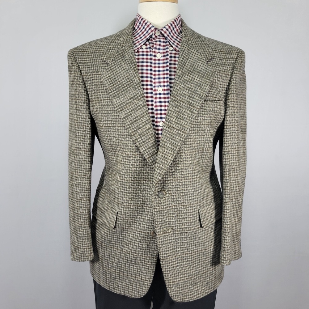 Hart Schaffner Marx Men's Tweed Sport Coat Blazer Two Button Soft Tailored 40S